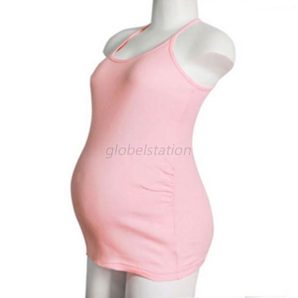 Summer Maternity Modal Vest Tank Tops Camisole Pregnant Womens Yoga T Shirt G13 